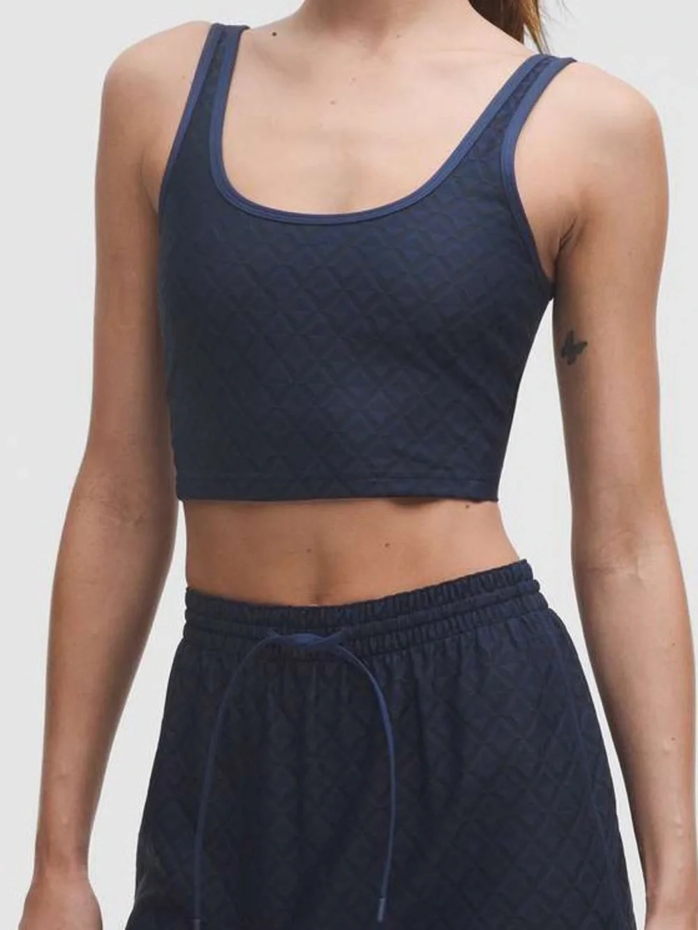 Lululemon Textured Mesh Tennis Tank Top Club Blue